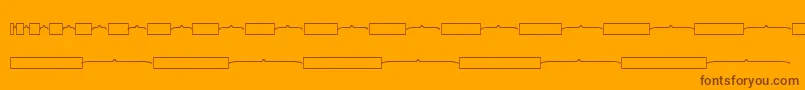 Шрифт Kgmathbarmodels – коричневые шрифты на оранжевом фоне