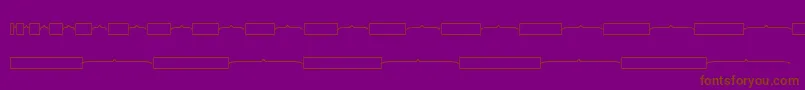 Fonte Kgmathbarmodels – fontes marrons em um fundo roxo