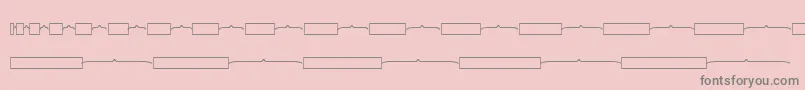 フォントKgmathbarmodels – ピンクの背景に灰色の文字