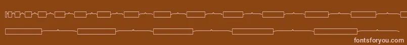 フォントKgmathbarmodels – 茶色の背景にピンクのフォント