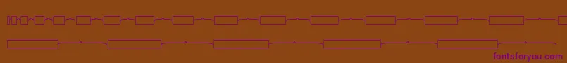 Kgmathbarmodels Font – Purple Fonts on Brown Background