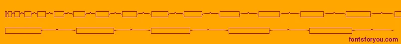 Kgmathbarmodels Font – Purple Fonts on Orange Background