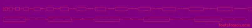 Kgmathbarmodels-Schriftart – Rote Schriften auf violettem Hintergrund