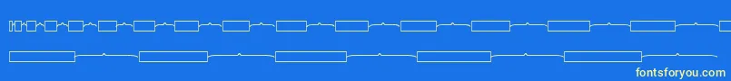 Kgmathbarmodels Font – Yellow Fonts on Blue Background