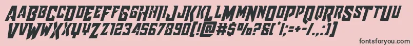 Raidercrusadershiftdown Font – Black Fonts on Pink Background