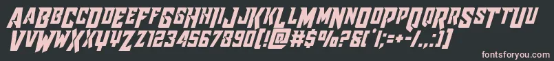 Raidercrusadershiftdown Font – Pink Fonts on Black Background