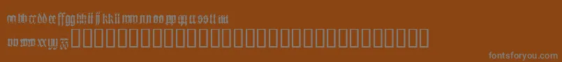 Шрифт Heresy ffy – серые шрифты на коричневом фоне