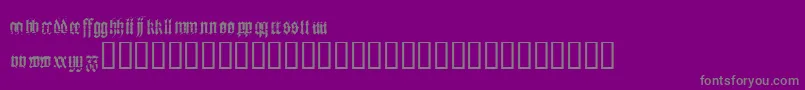 Шрифт Heresy ffy – серые шрифты на фиолетовом фоне