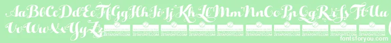 HelloScriptTrial Font – White Fonts on Green Background