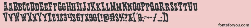 Texasrangerrotate Font – Black Fonts on Pink Background