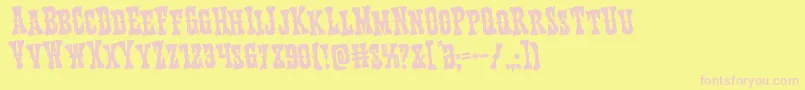 More about Texasrangerrotate Font Texasrangerrotate Font – Pink Fonts on Yellow Background
