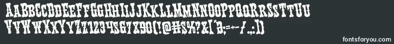 Шрифт Texasrangerrotate – белые шрифты