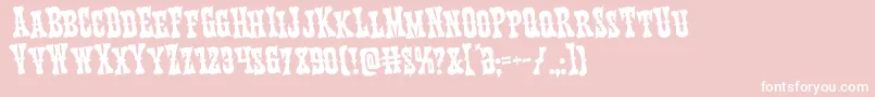 Texasrangerrotate Font – White Fonts on Pink Background
