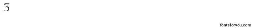 LingwoodantiqueRegular-Schriftart – Schriften für die Ziffer 3