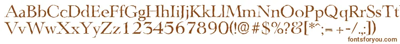 LingwoodantiqueRegular Font – Brown Fonts on White Background