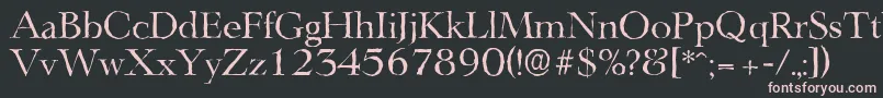 LingwoodantiqueRegular Font – Pink Fonts on Black Background