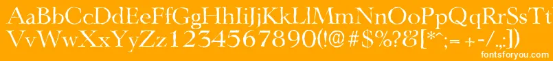 LingwoodantiqueRegular Font – White Fonts on Orange Background