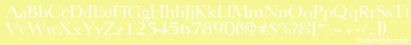 LingwoodantiqueRegular Font – White Fonts on Yellow Background