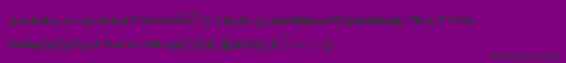 Ketaminenightmares2 Font – Black Fonts on Purple Background