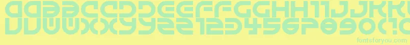 More about Alienated Font Alienated Font – Green Fonts on Yellow Background