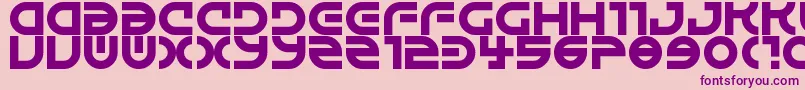 Alienated Font – Purple Fonts on Pink Background