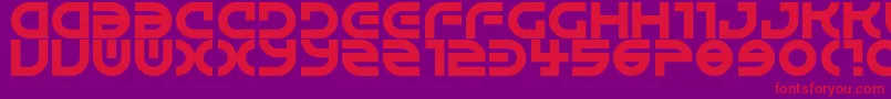 Alienated Font – Red Fonts on Purple Background