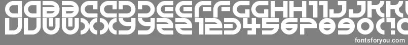 Alienated Font – White Fonts on Gray Background