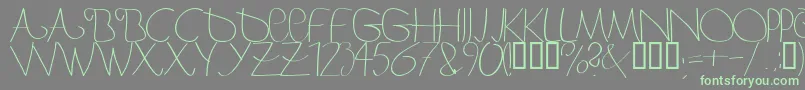 More about Bergerbergercaps Font Bergerbergercaps Font – Green Fonts on Gray Background