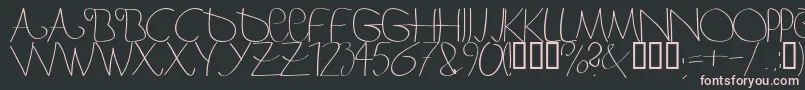 Bergerbergercaps Font – Pink Fonts on Black Background