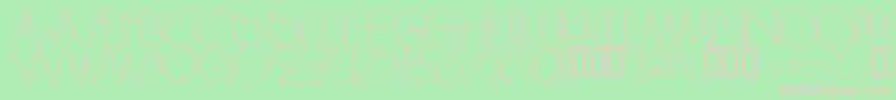 Bergerbergercaps Font – Pink Fonts on Green Background