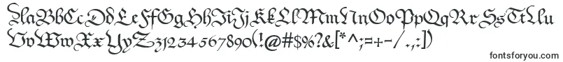 Шрифт Kanzleyrath – шрифты с вензелями (монограмма)