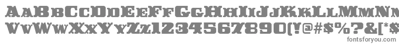 フォントBuckerooitcTt – 白い背景に灰色の文字