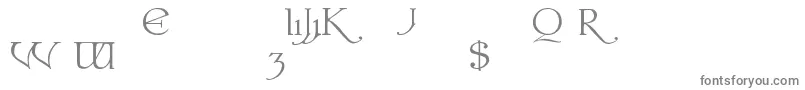 フォントColwellAlternates – 白い背景に灰色の文字