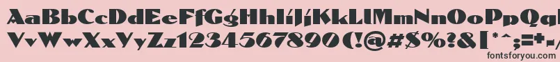 Domenic Font – Black Fonts on Pink Background