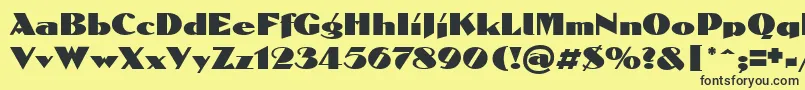 Domenic Font – Black Fonts on Yellow Background