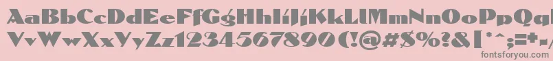 Domenic-Schriftart – Graue Schriften auf rosa Hintergrund