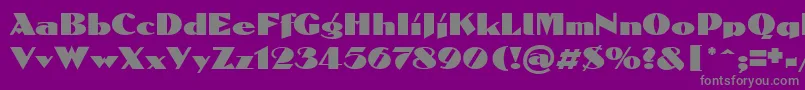 Weitere Informationen zur Domenic-Schriftart Domenic-Schriftart – Graue Schriften auf violettem Hintergrund