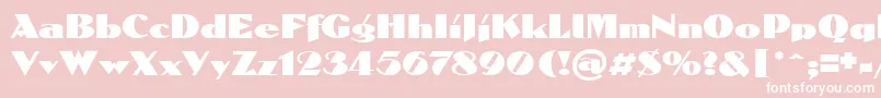 Domenic Font – White Fonts on Pink Background