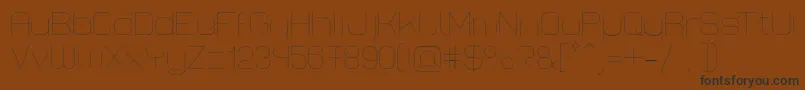 LastwaerkThin Font – Black Fonts on Brown Background