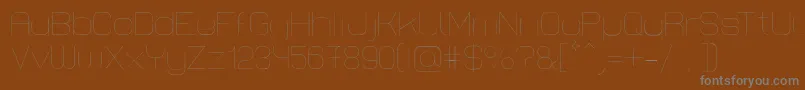 fuente LastwaerkThin – Fuentes Grises Sobre Fondo Marrón