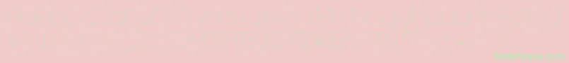 LastwaerkThin Font – Green Fonts on Pink Background