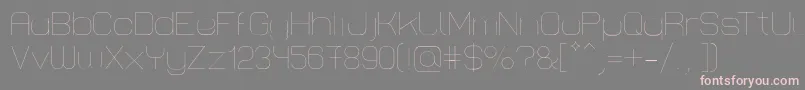 LastwaerkThin Font – Pink Fonts on Gray Background
