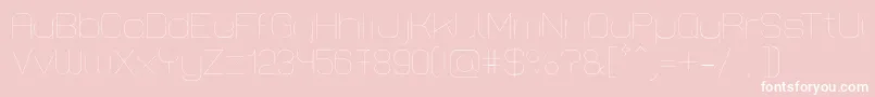 LastwaerkThin Font – White Fonts on Pink Background
