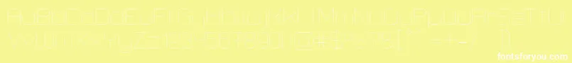 LastwaerkThin Font – White Fonts on Yellow Background