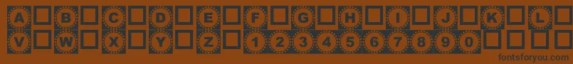 4yeoOut Font – Black Fonts on Brown Background
