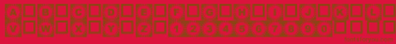 Подробнее о шрифте 4yeoOut Шрифт 4yeoOut – коричневые шрифты на красном фоне