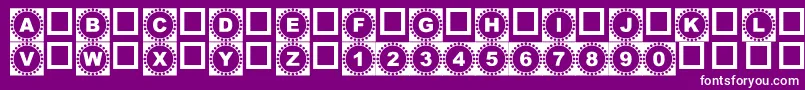 4yeoOut Font – White Fonts on Purple Background