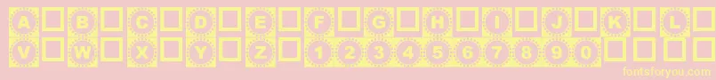 4yeoOut Font – Yellow Fonts on Pink Background