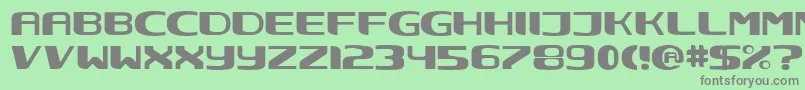 Nec ffy Font – Gray Fonts on Green Background