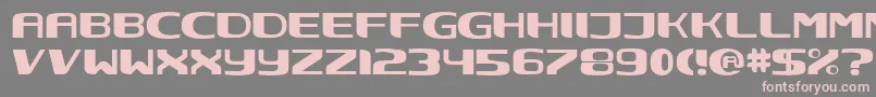 Nec ffy Font – Pink Fonts on Gray Background